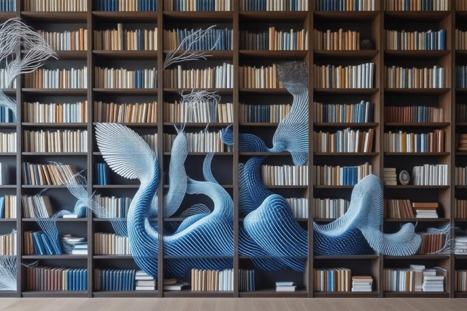 Top 10 Bookcases Featuring Stunning Generative Art Designs