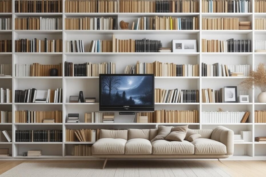 Top 10 Bookcases with Digital Art Displays for Stylish Homes