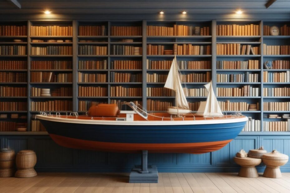 Top 10 Stunning Bookcases with Boat Lighting for Nautical Home Décor