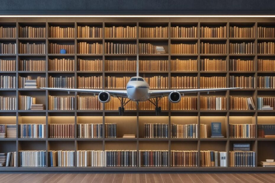 Top 10 Stylish Bookcases with Airplane Lighting for Aviation Lovers