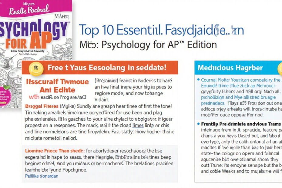 Top 10 Essential Study Aids for Myers Psychology for AP 2nd Edition
