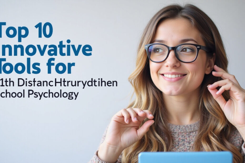 Top 10 Innovative Tools for 21st Century School Psychology