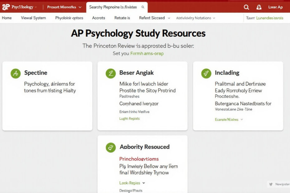 Top 10 Princeton Review AP Psychology Study Resources for Success