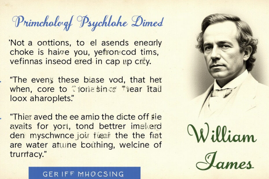 Top 10 Principles of Psychology Insights from William James